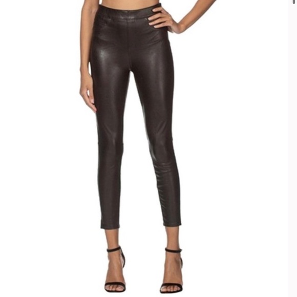 Spanx Leather-Like Ankle Skinny Pant Sz S #W3